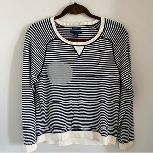 TOMMY HILFIGER WOMEN'S SWEATER CREWNECK STRIPED SOFT 100% COTTON SZ L